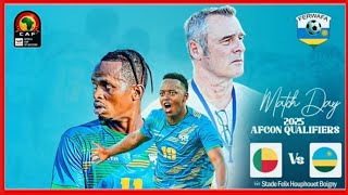 🔴LIVE BENIN VS 10 RWANDA AFCON QUALIFICATION 2025 [upl. by Loraine851]