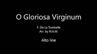 O Gloriosa Virginum Alto line [upl. by Aurelea911]