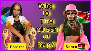 whos the queen👑🇰🇪🇹🇿 ssaru 🇰🇪 vrs Rosa Ree 🇹🇿 Tanzania rappers diss track  Kenya vs Tanzania🔥 [upl. by Stamata]