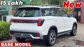 2025 New ALCAZAR BASE MODEL Executive Updated Model  Hyundai ALCAZAR Base Model White Colour Review [upl. by Tann954]