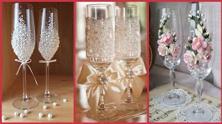 beautiful wedding Glass decoration ideas [upl. by Aeduj]