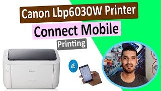 Canon Lbp6030W Printer Mobile Printing l Canon Lbp6030W Wifi SetupWireless Setup To Mobile [upl. by Nanis798]