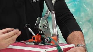 Tutorial Tendireggia manuale Manual Strapping Machine [upl. by Anaynek]