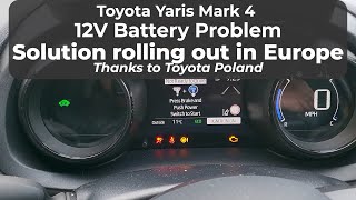 Faulty 12V batteries warranty replacement in Toyota Yaris Mark 4 [upl. by Jankell]