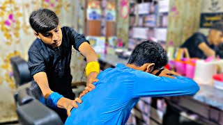 ASMR RELAXING HEAD MASSAGE BY PAKISTANI YOUNG BARBER 💈 WITH CRACKS asmr headmassager [upl. by Swanhildas461]