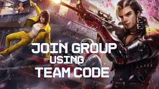 How to Join Group Using Team code in Free Fire 2024 [upl. by Yeorgi]