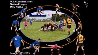 Haverfordwest RFC v St Davids RFC WRU Admiral Mens National League Div3 West A 20222023 [upl. by Wildon]