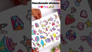 How to Make Stickers DIY Stickers  Handmade Stickers  Unicorn Stickers  Kawaii Stickers  Craft [upl. by Bick871]