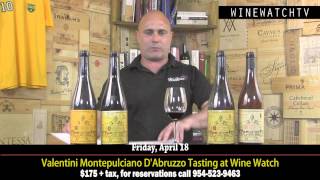 Valentini Montepulciano DAbruzzo Tasting at Wine Watch [upl. by Frankel]