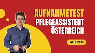 Pflegeassistent Österreich Aufnahmetest [upl. by Harpp857]