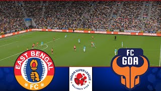 East Bengal FC vs FC Goa  ISL 202425  eFootball Match [upl. by Aerdnaed]