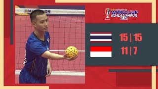 Sorotan Perlawanan Thailand 2  0 Indonesia  Regu  ISTAF World Cup 2024 [upl. by Drolet]