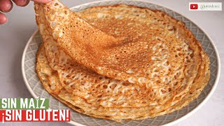 CREPES SIN GLUTEN receta fácil e infalible  SIN MAíZ Opcional sin lactosa [upl. by Pride]