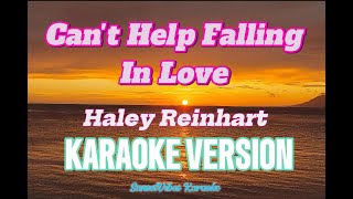 Cant Help Falling In Love  Haley Reinhart Karaoke [upl. by Manvel]