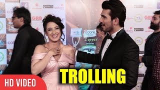 Arjun Bijlani Trolling Aalisha Panwar  ITA Awards 2017 [upl. by Temple510]