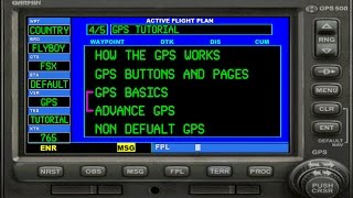 FSX GPS Tutorial 4 Advanced GPS use [upl. by Ecerehs]