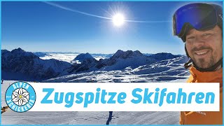 Zugspitze Skifahren am Sonnenkar und Wetterwandeck  4k Cinematic [upl. by Kerrin]