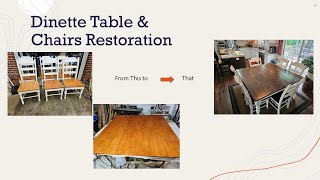 Dinette Table amp Chairs Restoration [upl. by Bernice]