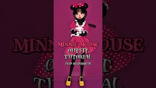 Minnie Mouse Outfit Tutorial 🐭 roblox dti dresstoimpress shorts [upl. by Artapoelc973]