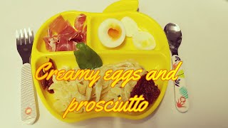 Creamy Eggs and Prosciutto recettejow cyrilLignac cuisinepatisse philippeestebech [upl. by Munroe]