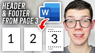 How To Put Header amp Footer From Page 3 In Word  Full Guide [upl. by Ntsuj]