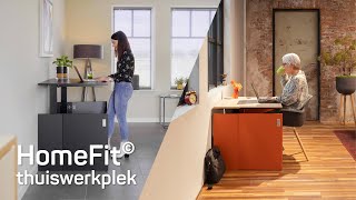 HomeFit  Een ergonomisch zitstabureau opgeborgen in een kastje Thuiswerken zoals op kantoor [upl. by Llertnauq]