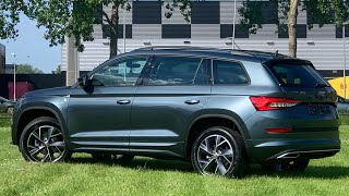 Skoda NEW Kodiaq Sportline 2021 in 4K Quartz Grey Metal 19 inch Triglav Walk around amp detail inside [upl. by Enriqueta874]