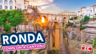 RONDA Spain  FULL TOUR from the famous Puente Nuevo bridge to the bullring [upl. by Airom]