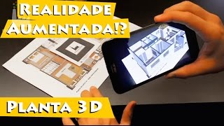 Realidade Aumentada  Planta 3D  Arquitetura  Tecnologia [upl. by Adnolor]