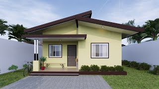 Small House Design Idea 9x7meter 3 bedroom amp 2 Bathroom [upl. by Nicholl]