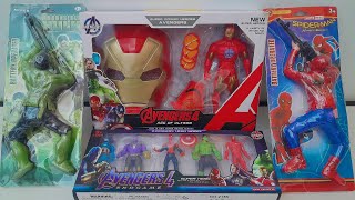 AVENGERS TOYSAction FiguresUnboxingCheap PriceIronmanHulkThor SpidermanToys [upl. by Windy]