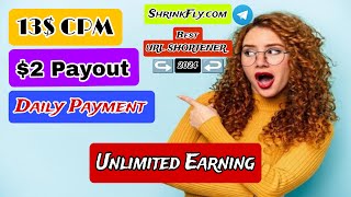 With 1 Page and 3 Pages  ShrinkFly Best URL Shortener  Highest Paid and Legit  Daily Payment [upl. by Mcgrody]