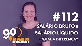 Salário bruto e salário líquido  qual a diferença [upl. by Manoop]