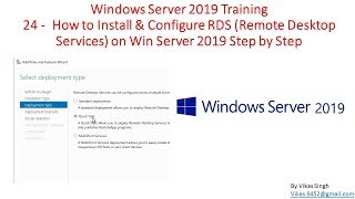 Windows Server 2019 Training 24  How to Install amp Configure RDS Remote Desktop Services [upl. by Alta]