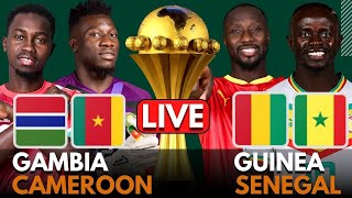 🔴GUINEA vs SENEGAL amp GAMBIA vs CAMEROON LIVE  AFCON 2024 [upl. by Hong929]