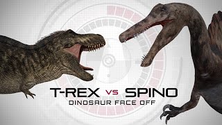 TRex vs Spinosaurus Fight Simulation  3D FaceOff InDepth Analysis [upl. by Dasha]