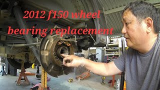 ford f150 rear wheel bearing replacement [upl. by Arutek776]