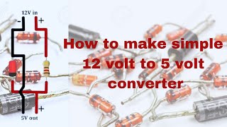 12 volt to 5 volt converter with the help of zener resistor video youtubevideo electronic [upl. by Hinze]