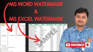 MS Word WATERMARK amp MS Excel WATERMARK  TECHGURU AMIT  exceltricks wordtricks [upl. by Jethro]