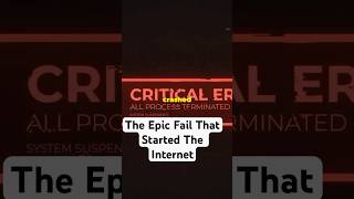 The Epic Fail That Started The Internet shorts youtubeshorts internethistory technews reaminby [upl. by Pierce]