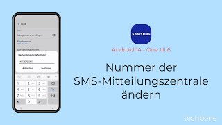 Nummer der SMSMitteilungszentrale ändern  Samsung Android 14  One UI 6 [upl. by Ardeed766]