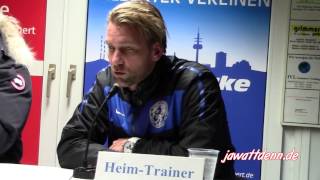 Pressekonferenz SSVg Velbert  RWE [upl. by Nosnorb]