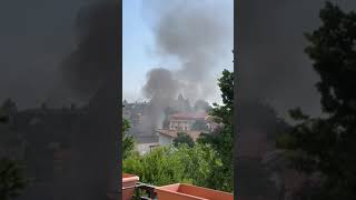 Incendio in un capannone in via Amalfi a Legnano [upl. by Selegna]