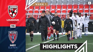 Loudoun United FC vs Indy Eleven  Game Highlights  03122022 [upl. by Cohbert]