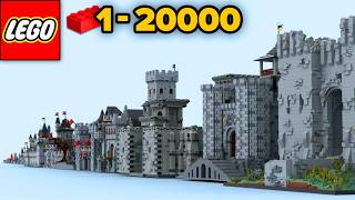 LEGO Сastles From 1 to 20000 Parts  Comparison [upl. by Ydnik]