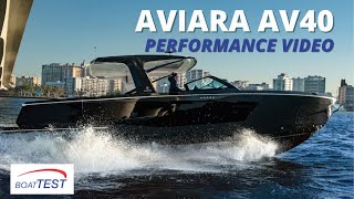 Aviara AV40 Test Video 2022 by BoatTESTcom [upl. by Kahler583]