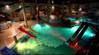 Pływalnia Ełcka  Aqua Park Ełk  oświetlenie nocne basenu 22 [upl. by Oretna]