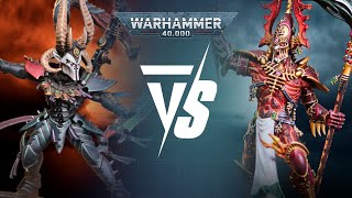 Drukhari Vs Aeldari Warhammer 40k 10th Edition Live 2000pts Battle Report [upl. by Ordnassela299]