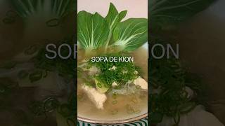 Cómo preparar sopa de kion jengibre [upl. by Zoltai843]