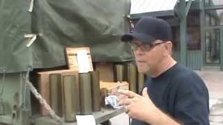 105mm Howitzer Shells M1A1 Tank Shell Sams Garage Sale Military Surplus LLC [upl. by Pinette]